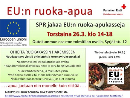 EU:n ruoka-apu - Pohjois-Karjalan tapahtumat