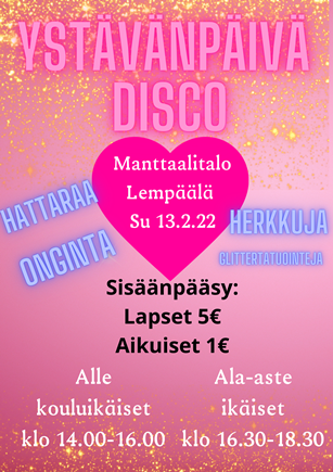 Ystävänpäivä disco - Pirkanmaan menot