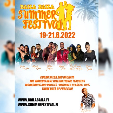 Baila Baila Summer Festival 2022 - Pääkaupunkiseudun tapahtumat