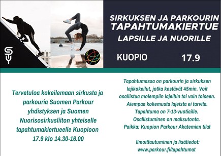 Sirkuksen ja Parkourin tapahtumakiertue – Kuopio - Savon Sanomat