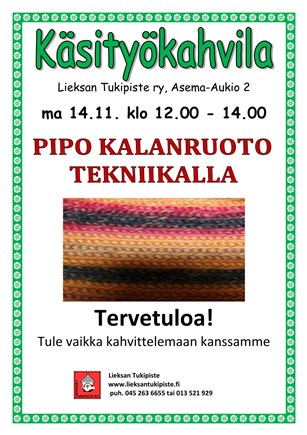 Käsityökahvila - Pohjois-Karjalan tapahtumat